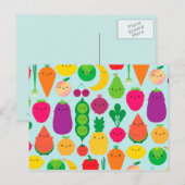 5 A Dagelijkse groenten en fruit Briefkaart (Voorkant / Achterkant)