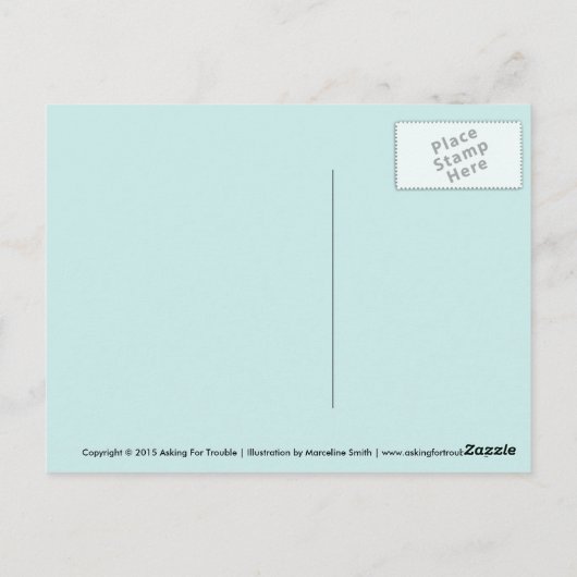 5 A Dagelijkse groenten en fruit Briefkaart (Achterkant)