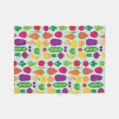 5 A Dagelijkse groenten en fruit Fleece Deken (Voorkant (Horizontaal))