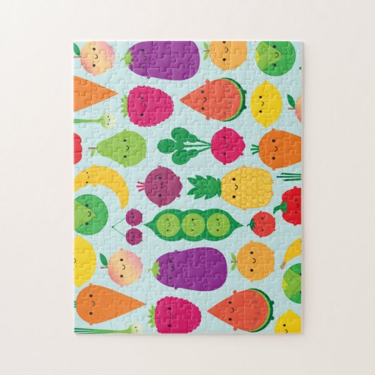 5 A Dagelijkse groenten en fruit Legpuzzel (Verticaal)