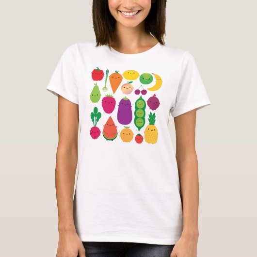 5 A Dagelijkse groenten en fruit T-shirt (Voorkant)