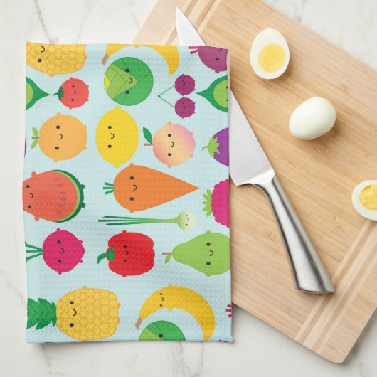 5 A Dagelijkse groenten en fruit Theedoek (Quarter Fold)