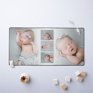5 Aangepaste Baby Foto's Collage Overlay Bureaumat