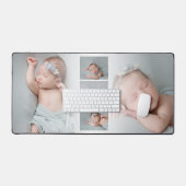 5 Aangepaste Baby Foto's Collage Overlay Bureaumat (Keyboard & Muis)