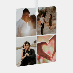 5 Aangepaste foto-inkolling op maat Metalen Ornament