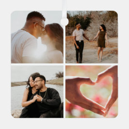 5 Aangepaste foto-inkolling op maat Metalen Ornament