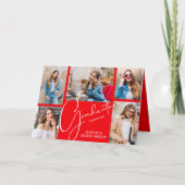 5 Aankondiging Photo Red Afstuderen (Voorkant)