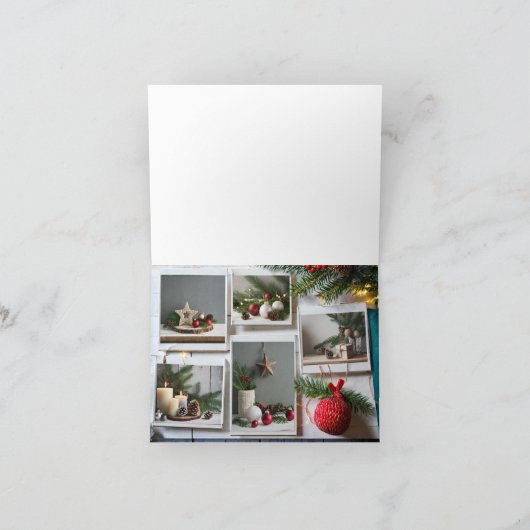 5 Afbeelding Kerst Wenskaart Kaart (Binnen)