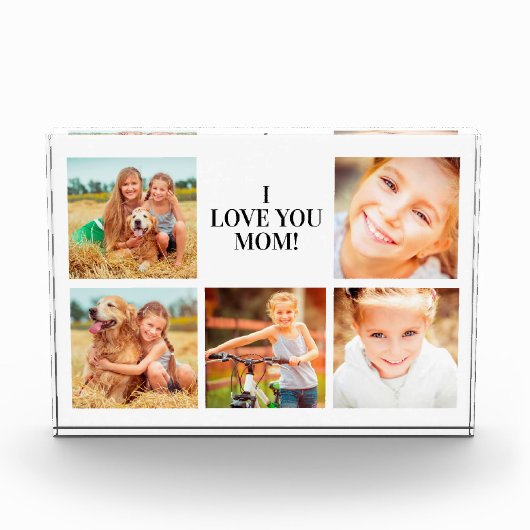 5 afbeeldingen fotoblok voor mama (Voorkant)
