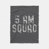 5 Am Squad _ Funny Gym Workout Quote Apparel Tank  Fleece Deken (Voorkant)