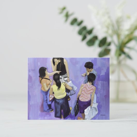 5 amigos briefkaart (Staand voorkant)