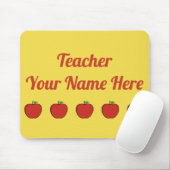 5 Apple Teacher  Mousepad Muismat (Met muis)