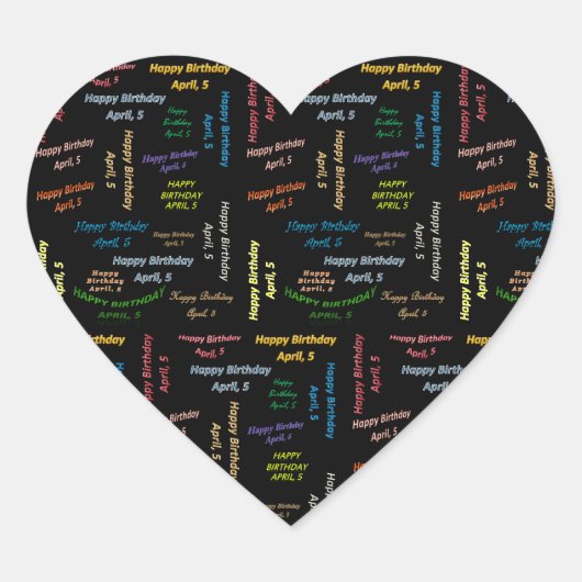 5 april, Sticker (Voorkant)