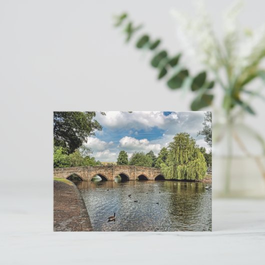 5 Arches van Bakewell Bridge Briefkaart (Staand voorkant)
