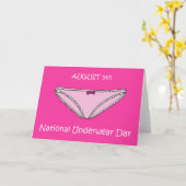 5 augustus - Nationale Dag van ondergoed Kaart (Gele Bloem)