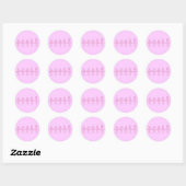 5 balletposities ronde sticker (Vel)