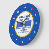 5 BATTLE STARS KOREAN WAR VETERAN GROTE KLOK (Hoek)