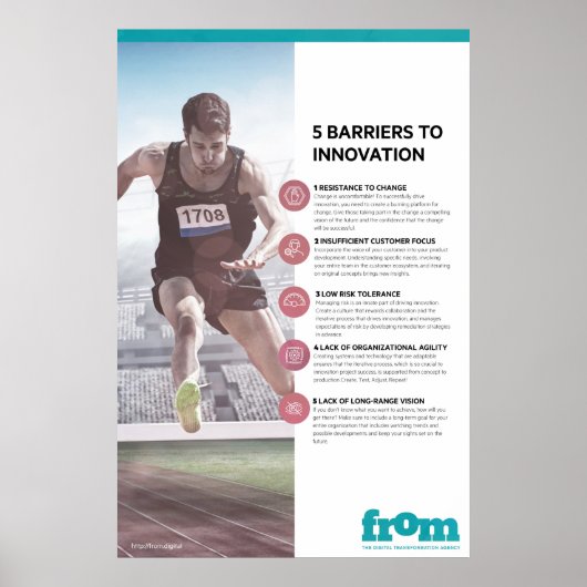 5 Belemmeringen voor innovatie-infografisch Poster (Voorkant)