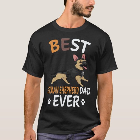 5 Beste Duitse Herders Vader Ooit Duitse Herder T-shirt (Voorkant)