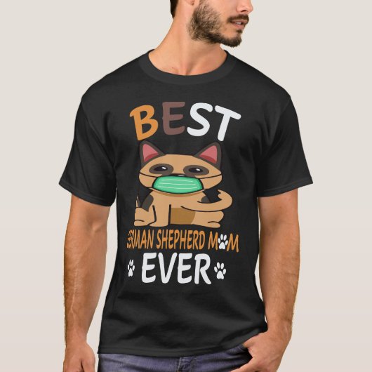 5 Beste Duitse Herdersmoeder Ooit Duitse Herder T-shirt (Voorkant)
