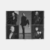 5 bewerkbare fotocollage fleece deken (Voorkant (Horizontaal))