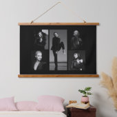 5 bewerkbare fotocollage hangend wandkleed (Slaapkamer)