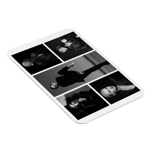 5 bewerkbare fotocollage magneet (Rechterzijde)