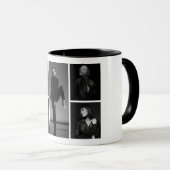 5 bewerkbare fotocollage mok (Voorkant rechts)