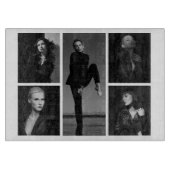 5 bewerkbare fotocollage snijplank (Voorkant)