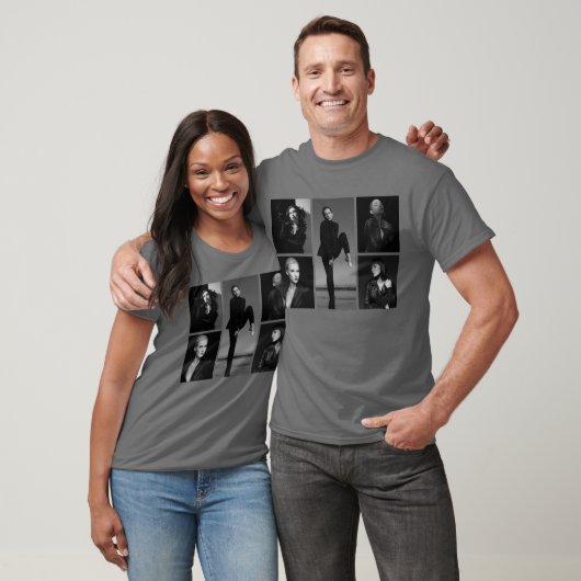 5 bewerkbare fotocollage t-shirt (Unisex)