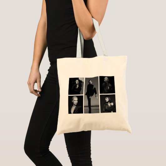 5 bewerkbare fotocollage tote bag (Voorkant (product))