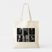 5 bewerkbare fotocollage tote bag (Achterkant)
