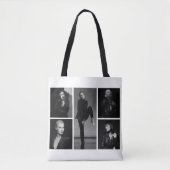 5 bewerkbare fotocollage tote bag (Voorkant)