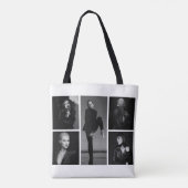 5 bewerkbare fotocollage tote bag (Achterkant)