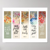 5 Bijbelse Bladwijzer Poster (Voorkant)