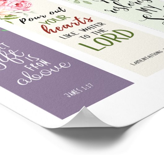 5 Bijbelse Bladwijzer Poster (Hoek)