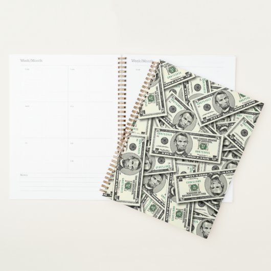$5 Biljet Geld Patroon Planner (Display)