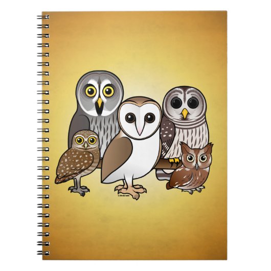 5 Birdorable Uilen Notitieboek (Voorkant)