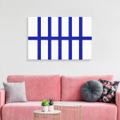 5 Bisected Blue Lines Canvas Afdruk (Insitu (Woonkamer))