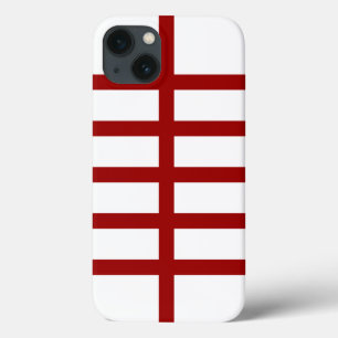 5 Bisected Red Lines iPhone 13 Hoesje