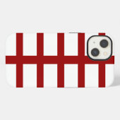 5 Bisected Red Lines iPhone Hoesje (Achterkant horizontaal)