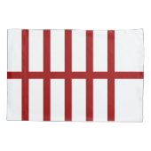 5 Bisected Red Lines Kussensloop (Achterkant-Links)