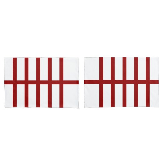 5 Bisected Red Lines Kussensloop (Voorkant-Set)