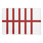 5 Bisected Red Lines Kussensloop (Voorkant-Links)