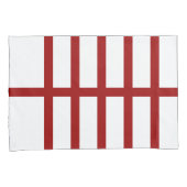 5 Bisected Red Lines Kussensloop (Voorkant-Rechts)