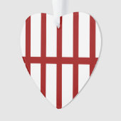 5 Bisected Red Lines Ornament (voorkant)