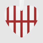 5 Bisected Red Lines Ornament (achterkant)