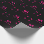 $5 Bling Boss Cadeaupapier (Hoek)