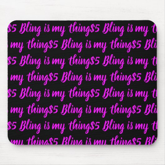 $5 Bling is mijn ding Muismat (Voorkant)
