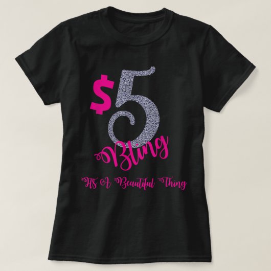 5 Bling Jewelry Accessory Supplies Consultant Live T-shirt (Design voorkant)